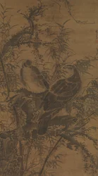 Zwei Falken im Dickicht